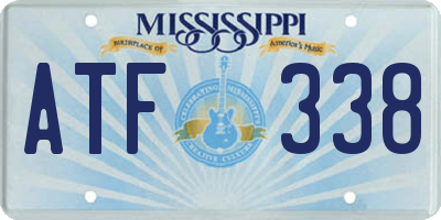 MS license plate ATF338