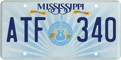 MS license plate ATF340