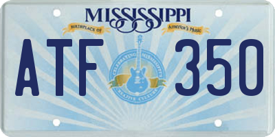 MS license plate ATF350
