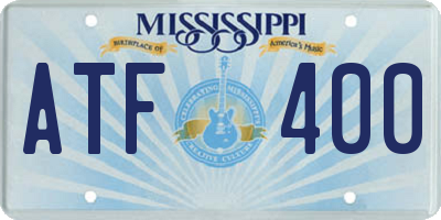 MS license plate ATF400