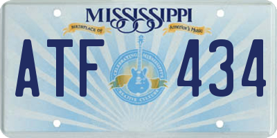 MS license plate ATF434