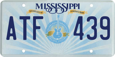 MS license plate ATF439