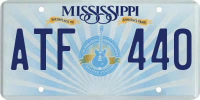MS license plate ATF440