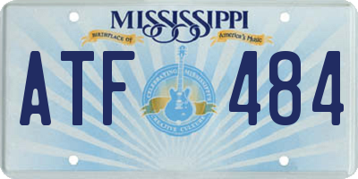 MS license plate ATF484