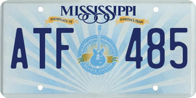 MS license plate ATF485