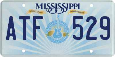 MS license plate ATF529