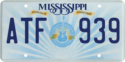 MS license plate ATF939