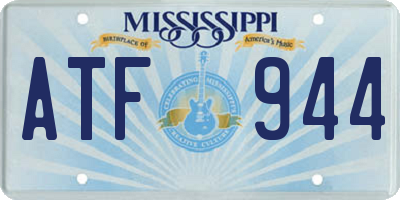 MS license plate ATF944
