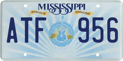 MS license plate ATF956