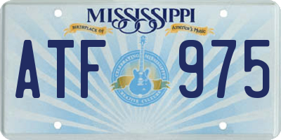 MS license plate ATF975