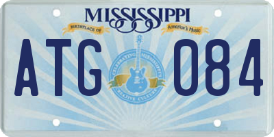 MS license plate ATG084