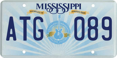 MS license plate ATG089
