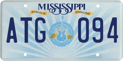 MS license plate ATG094
