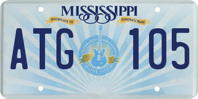 MS license plate ATG105