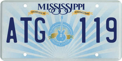 MS license plate ATG119