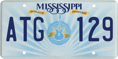 MS license plate ATG129