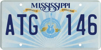 MS license plate ATG146