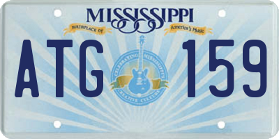 MS license plate ATG159