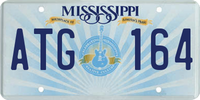 MS license plate ATG164