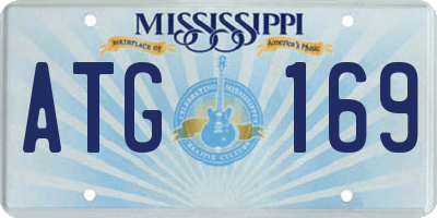 MS license plate ATG169