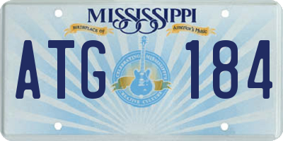 MS license plate ATG184