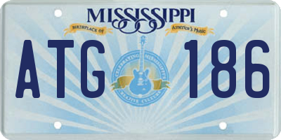 MS license plate ATG186