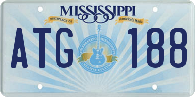 MS license plate ATG188