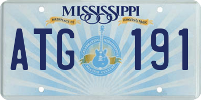 MS license plate ATG191