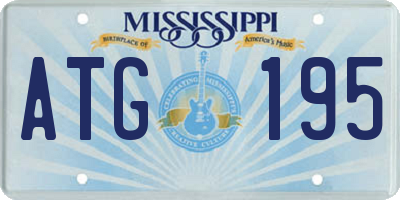 MS license plate ATG195