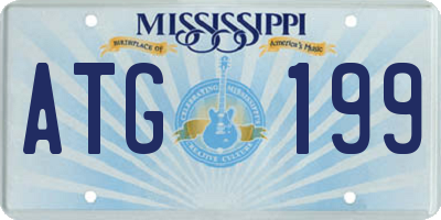 MS license plate ATG199