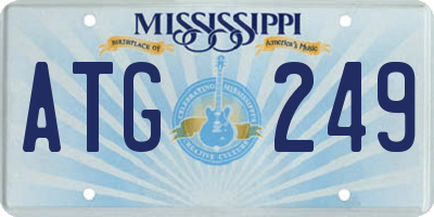 MS license plate ATG249