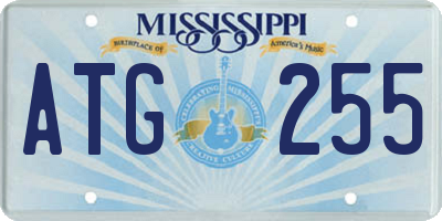 MS license plate ATG255