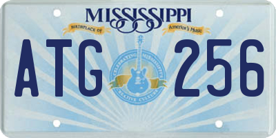 MS license plate ATG256