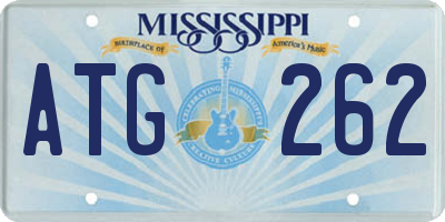 MS license plate ATG262