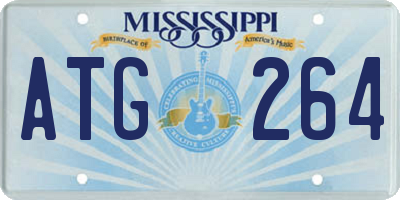 MS license plate ATG264