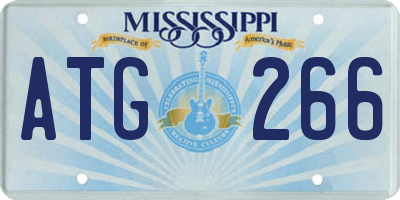 MS license plate ATG266