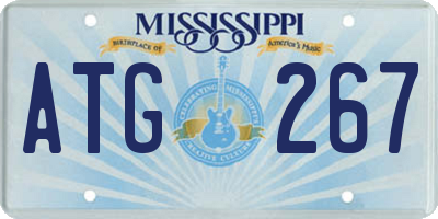 MS license plate ATG267