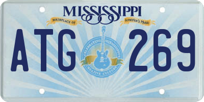 MS license plate ATG269