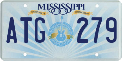 MS license plate ATG279
