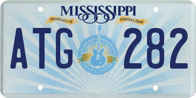 MS license plate ATG282