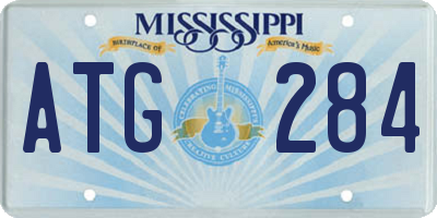 MS license plate ATG284