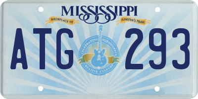 MS license plate ATG293
