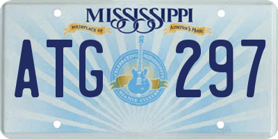 MS license plate ATG297