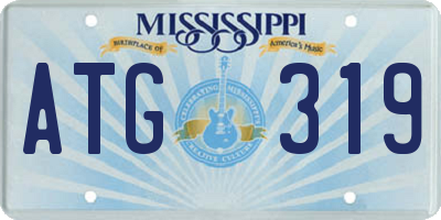 MS license plate ATG319