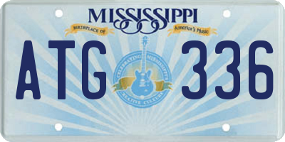 MS license plate ATG336