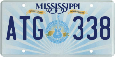 MS license plate ATG338
