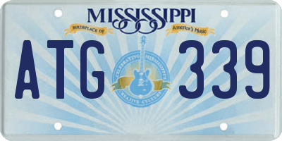 MS license plate ATG339