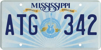 MS license plate ATG342