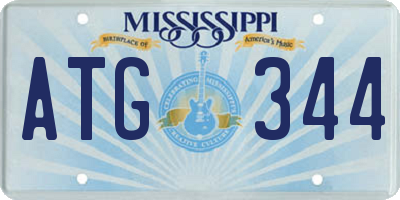 MS license plate ATG344