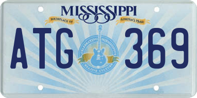 MS license plate ATG369